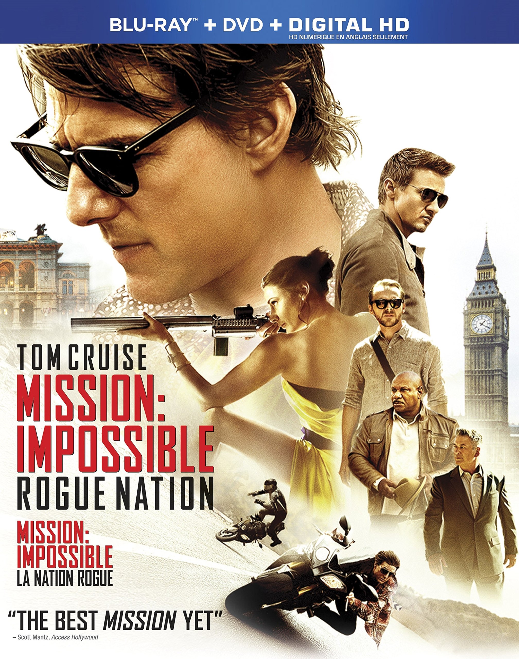 Amazon.com: Mission: Impossible - Rogue Nation (Blu-ray + DVD)